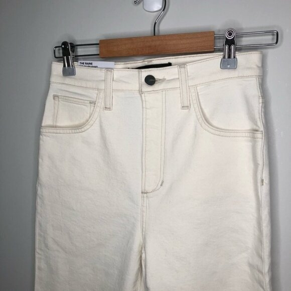 JOE'S Jeans The Raine High Rise Slim Straight Milk White Ankle Cropped Size 26 - Picture 3 of 9